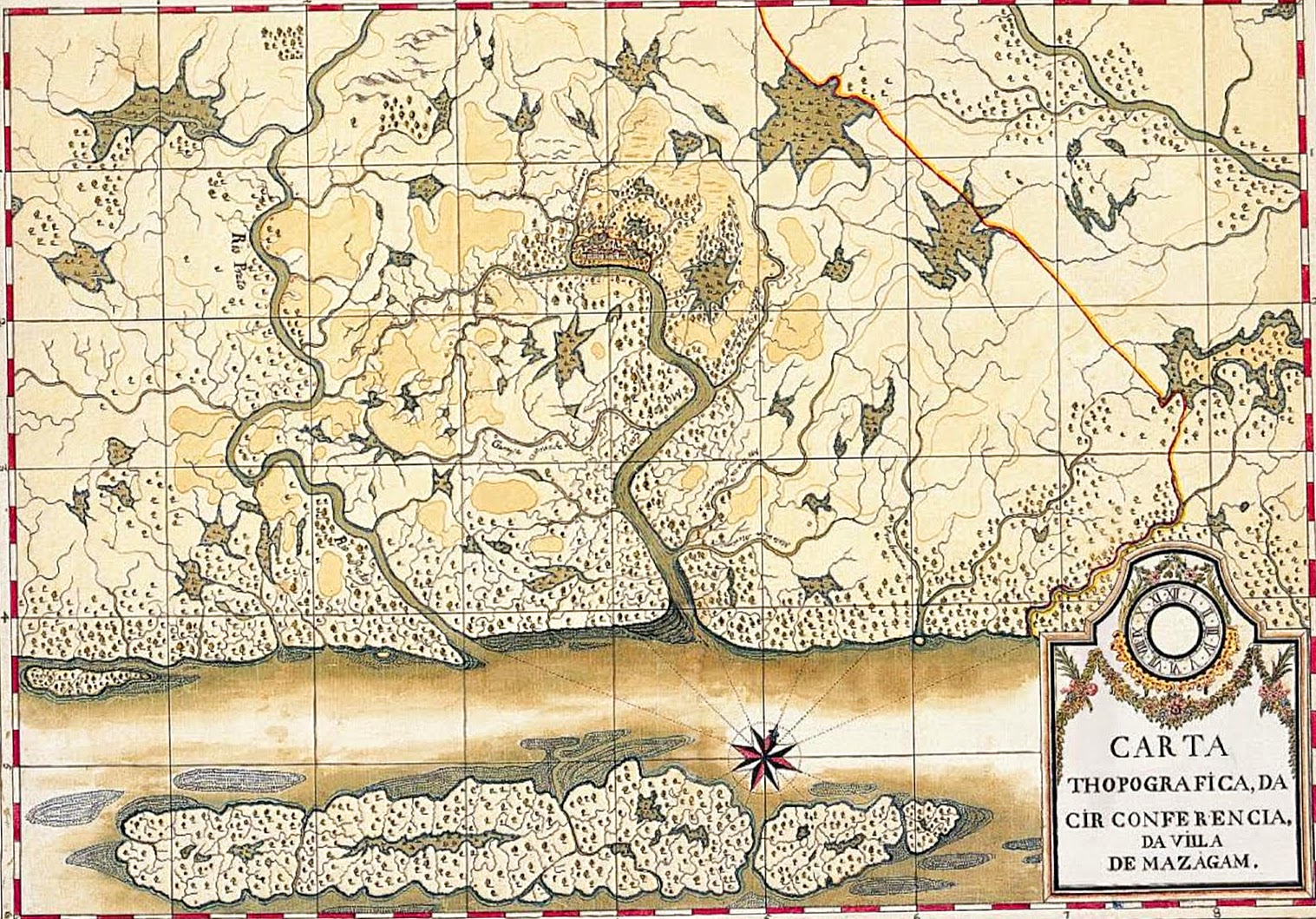 Mapa de Mazagão Velho - Brasil