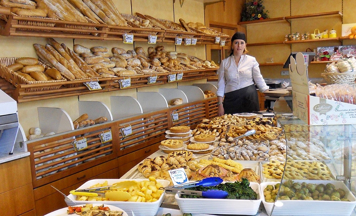 Padaria portuguesa onde se vende croissants franceses