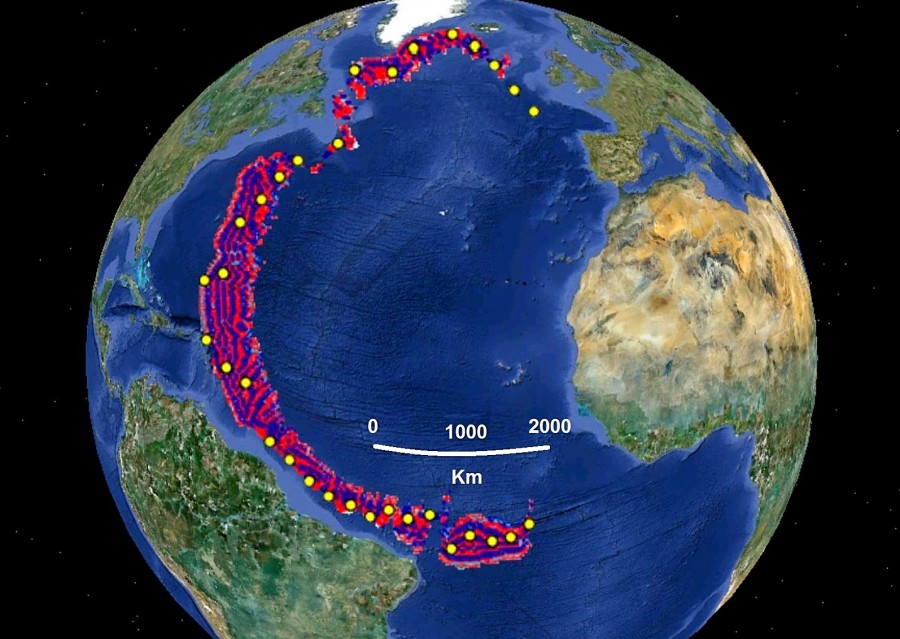 6 horas após atinge o Brasil