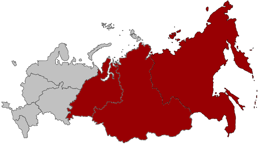 What continent is russia in