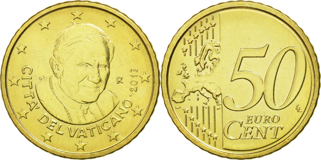 50 cêntimos Vaticano 2013