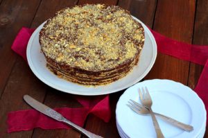 Bolo de bolacha com chocolate