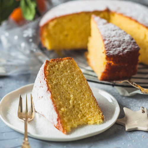 Bolo de laranja e coco