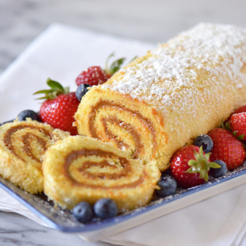 Torta de laranja e leite condensado