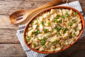 Bacalhau à Brás com natas