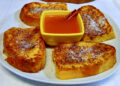Rabanadas com calda de laranja