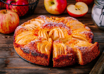 Bolo de maçã sem açúcar