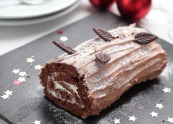 Tronco de Natal com doce de gila