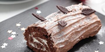 Tronco de Natal com doce de gila