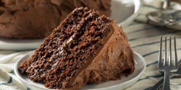 Bolo húmido de chocolate sem ovos