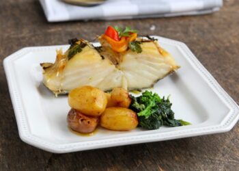 Bacalhau assado no forno