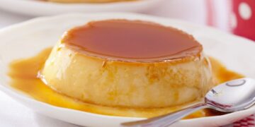 Pudim caseiro de laranja