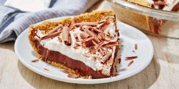 Tarte de chocolate e natas