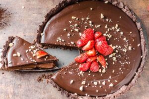 Tarte de mousse de chocolate