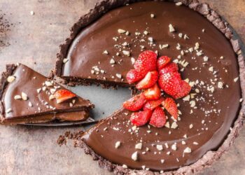 Tarte de mousse de chocolate