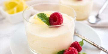 Mousse de limão com natas