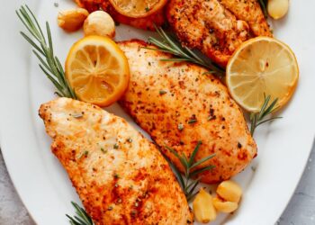 Bifes de frango no forno