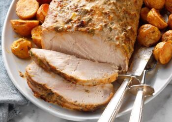 Lombo de porco assado no forno