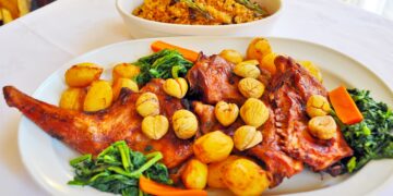 Cabrito assado no forno