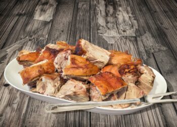 Leitão assado no forno