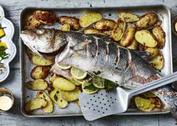 Robalo assado no forno