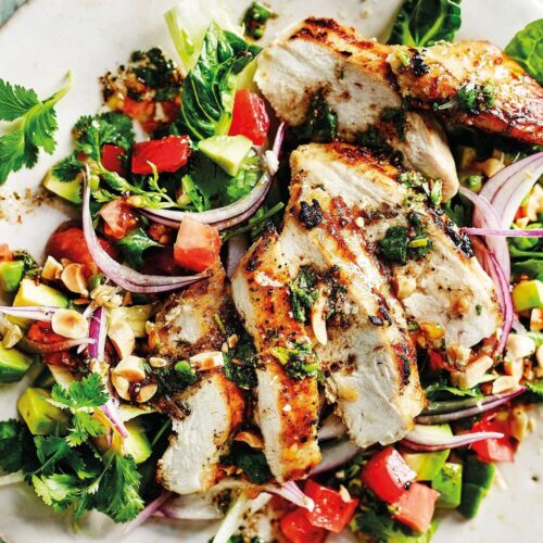 Salada de frango