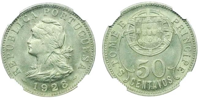 Moeda 50 centavos de 1928 (alpaca)