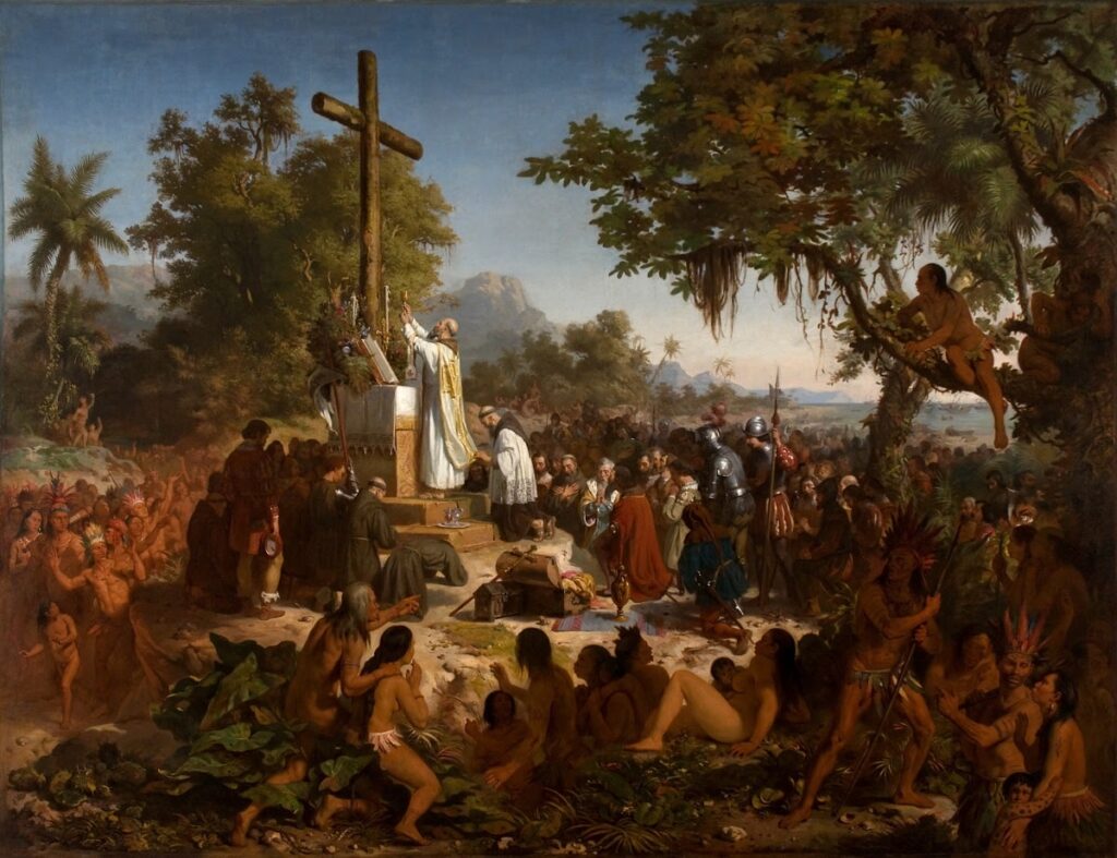 A primeira missa no Brasil