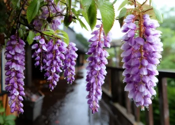 plantas com flores roxas