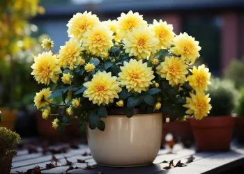 plantas com flores amarelas