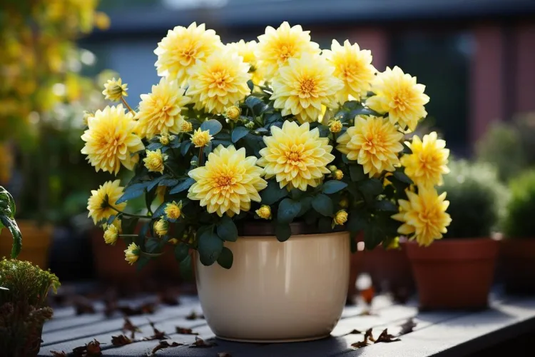 plantas com flores amarelas