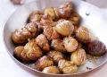 Castanhas cozidas com erva doce