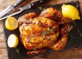 Frango assado no forno à Portuguesa