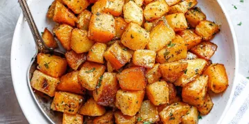 Batatas assadas no forno