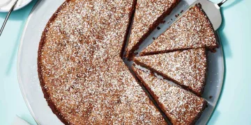 Bolo de chocolate e amêndoa