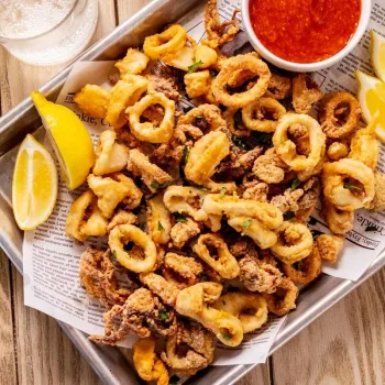 Lulas fritas à Portuguesa