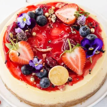 Cheesecake de frutos vermelhos
