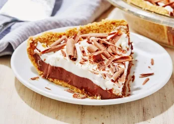 Tarte de chocolate e natas