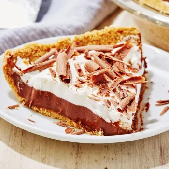 Tarte de chocolate e natas