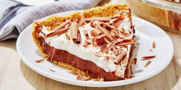 Tarte de chocolate e natas