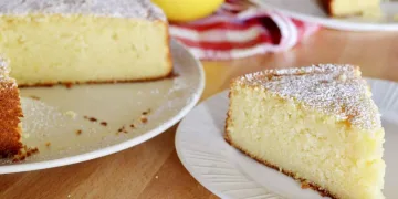 Tarte de requeijão e laranja