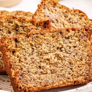 Bolo de banana e aveia