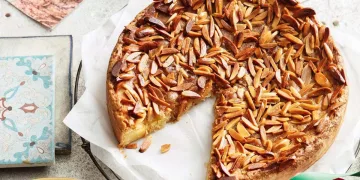 Tarte de amêndoa caramelizada