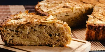 Bolo de maçã e canela húmido