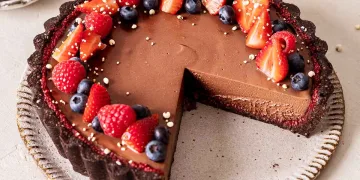 Tarte de mousse de chocolate
