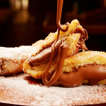 Rabanadas com recheio de chocolate