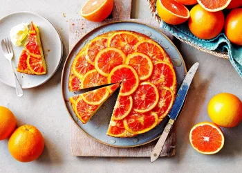 Bolo de laranja invertido