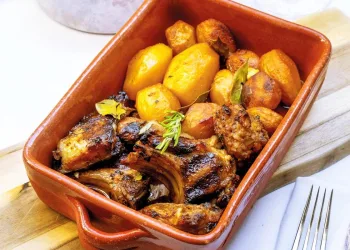 Cabrito assado no forno à transmontana