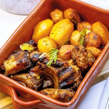 Cabrito assado no forno à transmontana