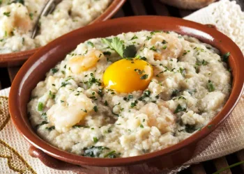 Açorda de gambas à moda do Alentejo